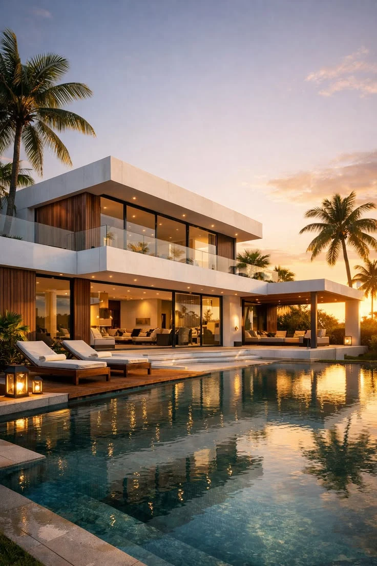 Contemporary villa with a private pool
